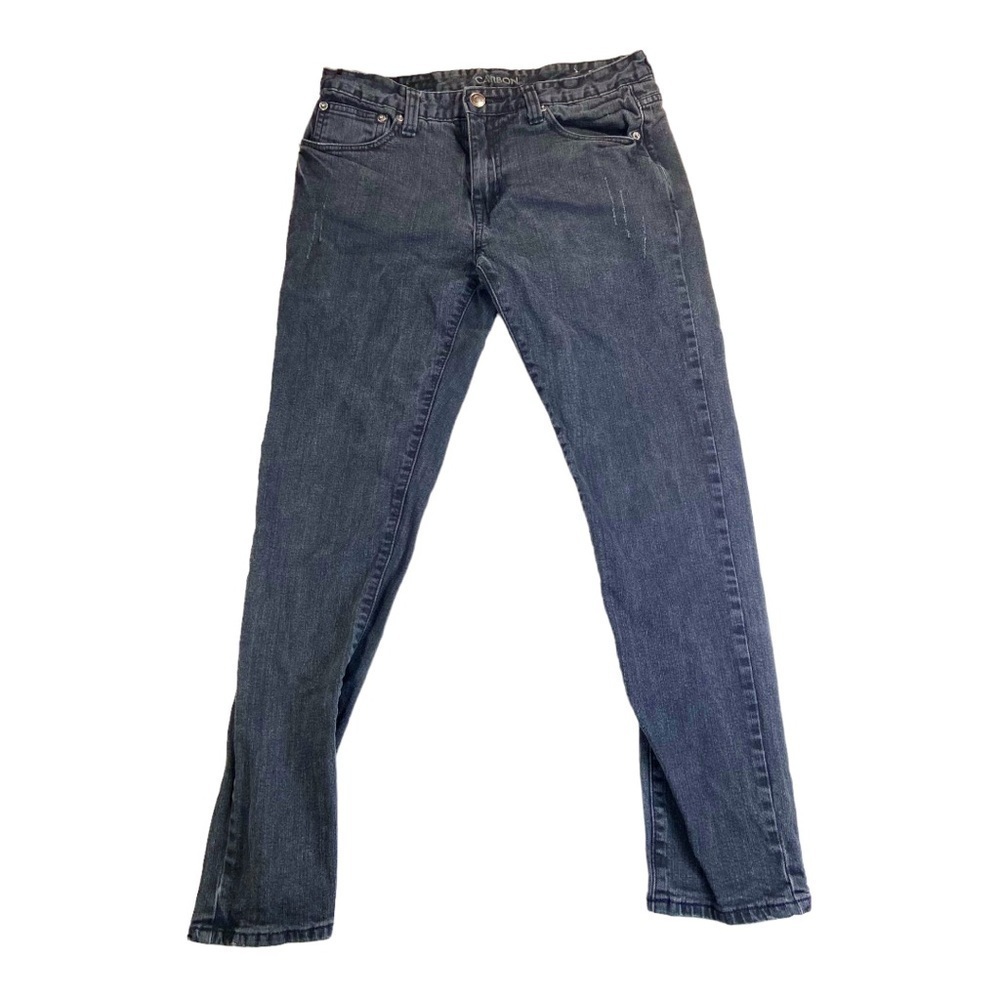 Carbon men’s skinny flex charcoal distressed jeans 32 / 30